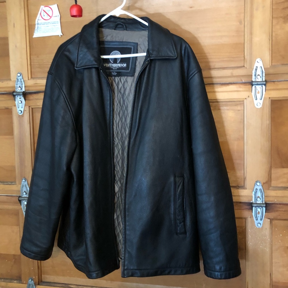 Vintage Weatherproof men’s leather jacket
